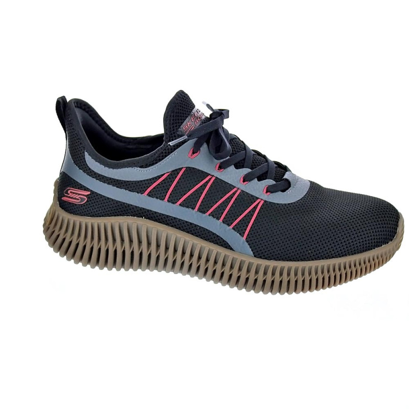 Zapatillas Skechers zapatos Hombre modelo Bobs Negro 