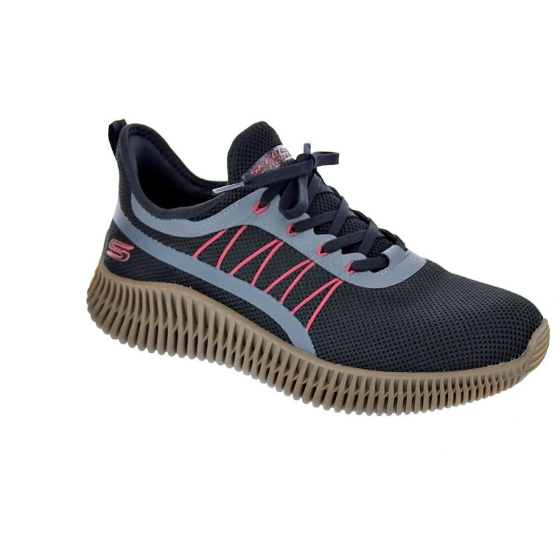 Zapatillas Skechers zapatos Hombre modelo Bobs Negro 