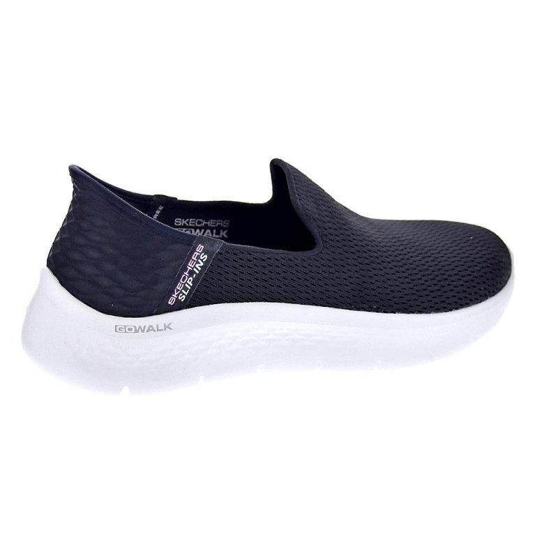 Mocasines Skechers zapatos Mujer modelo Slip-ins Go Walk Negro 