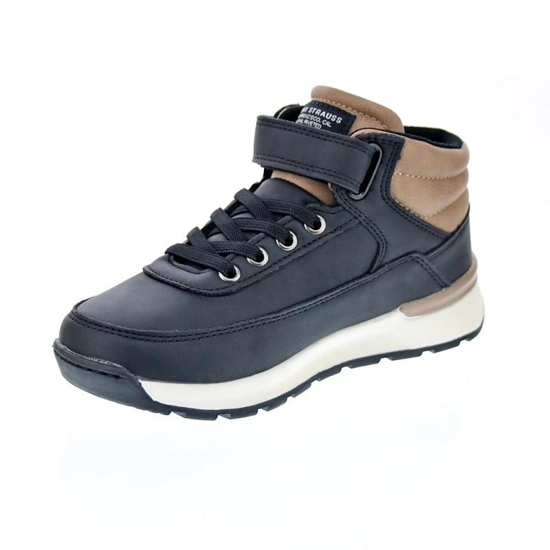 Zapatillas botas Levis zapatos Niño modelo Ascot Negro 