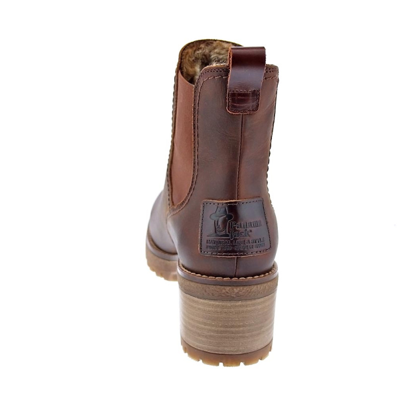 Botines Panama Jack zapatos Mujer modelo Pia B19 Marrón 