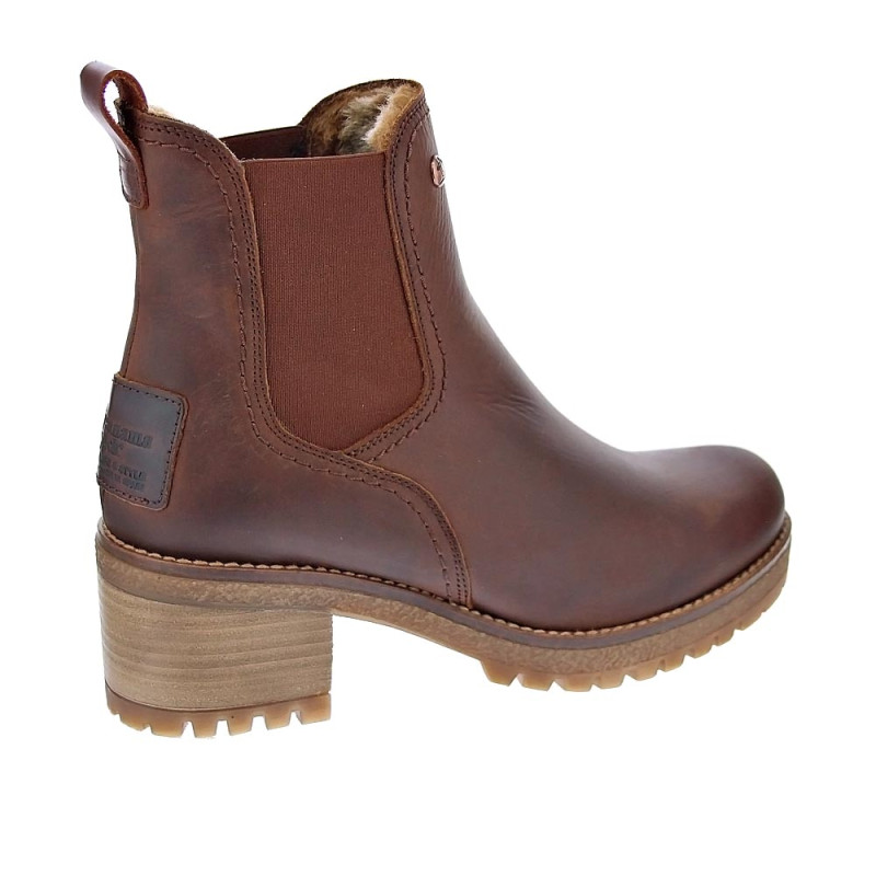 Botines Panama Jack zapatos Mujer modelo Pia B19 Marrón 