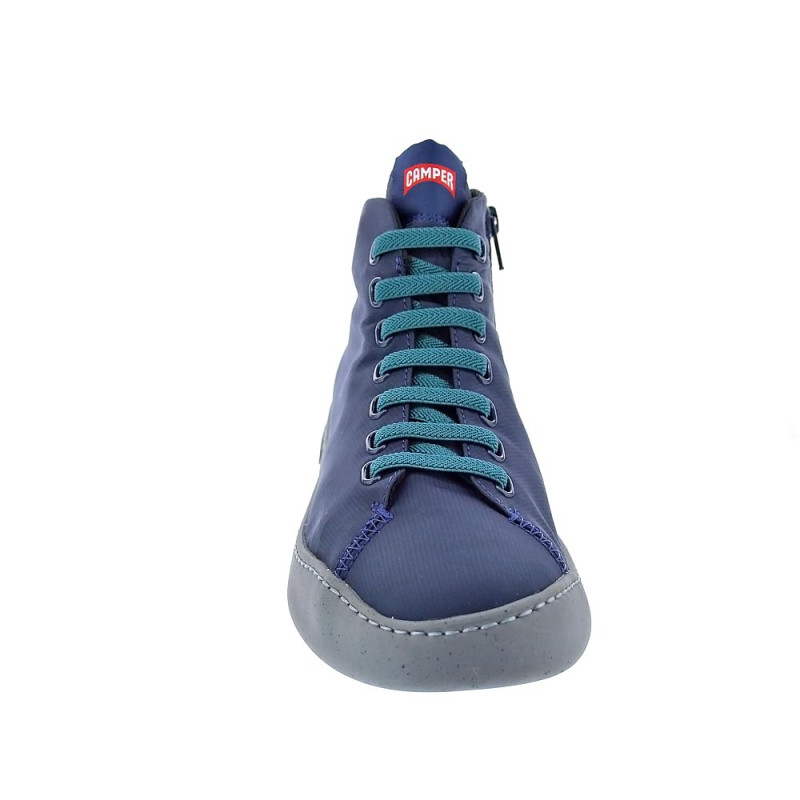 Botines Camper zapatos Hombre modelo Peu Azul Cremallera