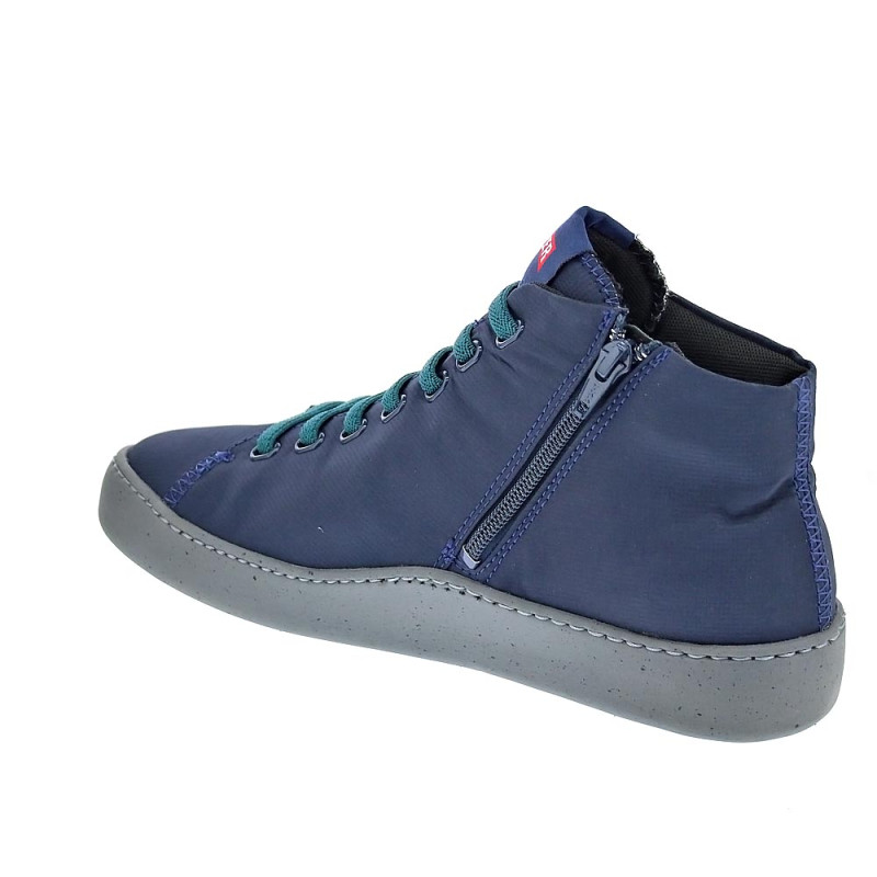 Botines Camper zapatos Hombre modelo Peu Azul Cremallera