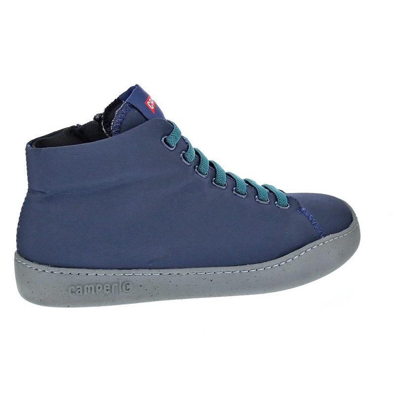 Botines Camper zapatos Hombre modelo Peu Azul Cremallera