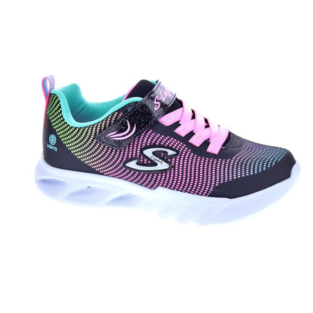 Zapatillas Skechers zapatos Niña modelo S Lights Negro 