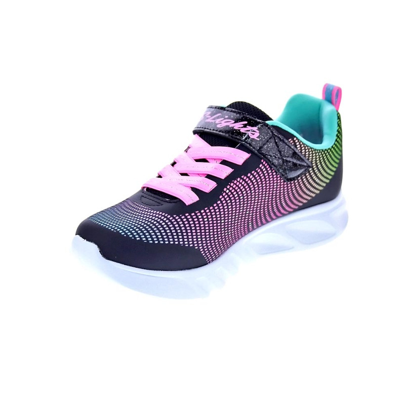 Zapatillas Skechers zapatos Niña modelo S Lights Negro 