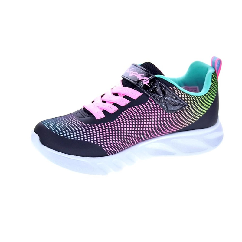 Zapatillas Skechers zapatos Niña modelo S Lights Negro 