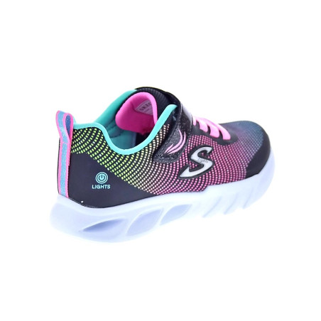 Zapatillas Skechers zapatos Niña modelo S Lights Negro 