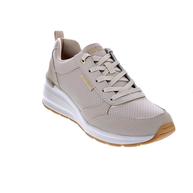 Zapatillas Skechers zapatos Mujer modelo Billion Beige Cordón