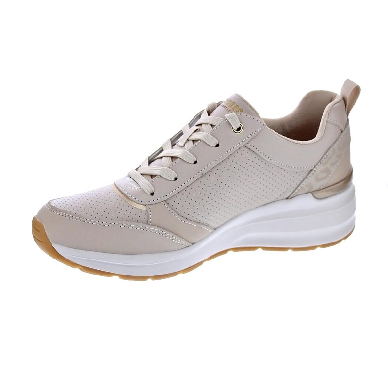 Zapatillas Skechers zapatos Mujer modelo Billion Beige Cordón
