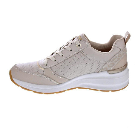 Zapatillas Skechers zapatos Mujer modelo Billion Beige Cordón