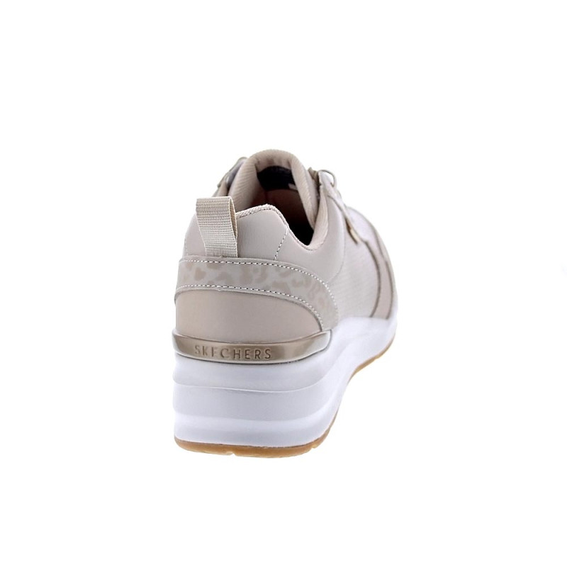Zapatillas Skechers zapatos Mujer modelo Billion Beige Cordón