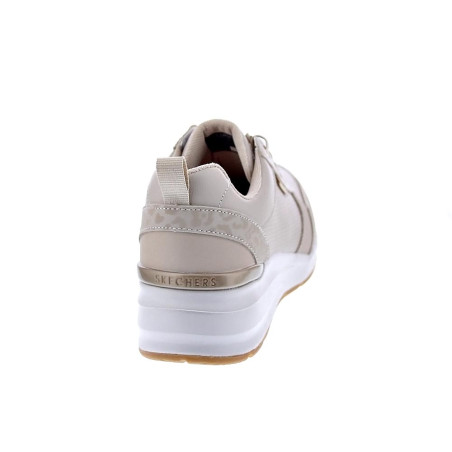 Zapatillas Skechers zapatos Mujer modelo Billion Beige Cordón