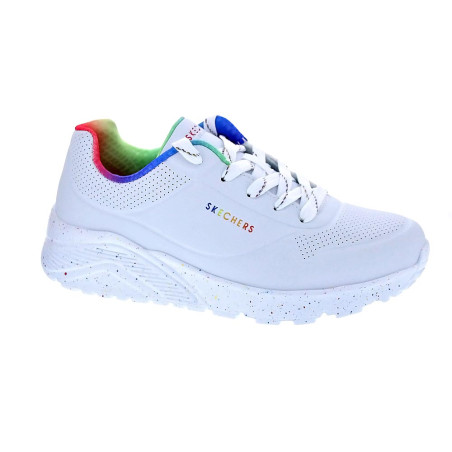 Zapatillas Skechers zapatos Niño modelo Uno Lite Blanco 