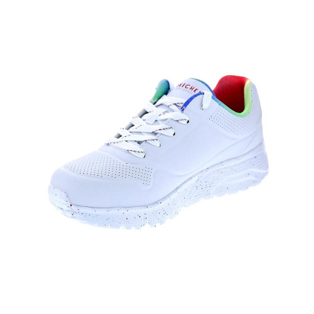 Zapatillas Skechers zapatos Niño modelo Uno Lite Blanco 