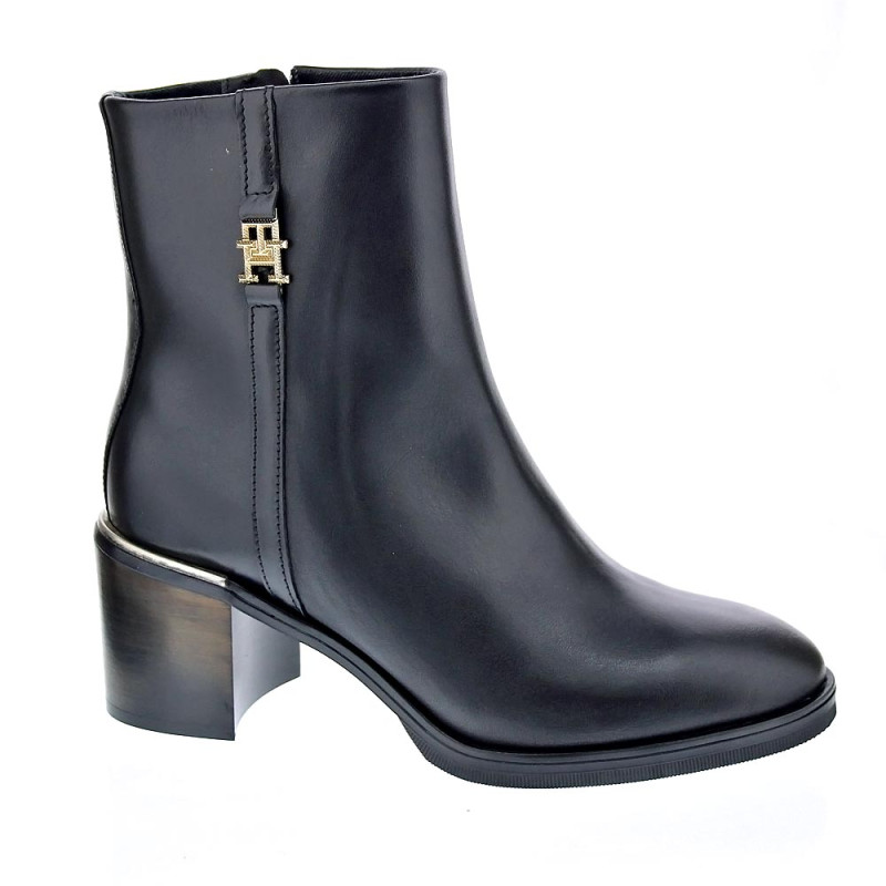 Botines Tommy Hilfiger zapatos Mujer modelo Bootie low Negro 