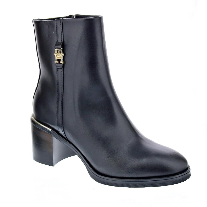 Botines Tommy Hilfiger zapatos Mujer modelo Bootie low Negro 