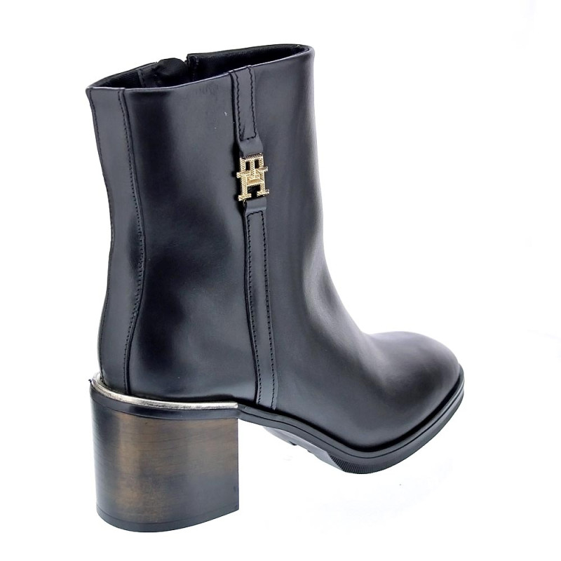 Botines Tommy Hilfiger zapatos Mujer modelo Bootie low Negro 