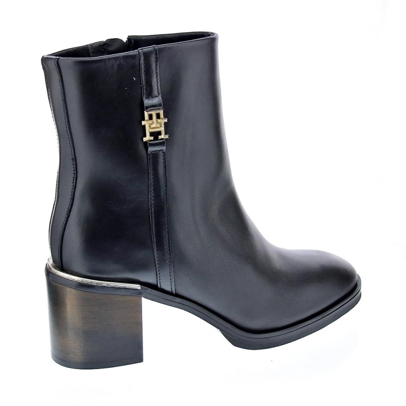 Botines Tommy Hilfiger zapatos Mujer modelo Bootie low Negro 