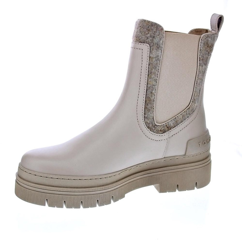 Botines Tommy Hilfiger zapatos Mujer modelo Chelsea Bootie Beige 