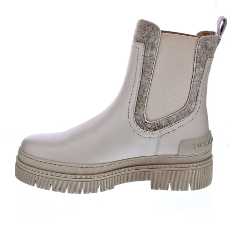 Botines Tommy Hilfiger zapatos Mujer modelo Chelsea Bootie Beige 
