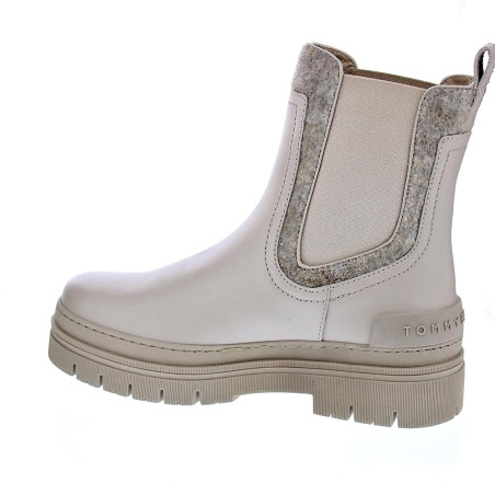 Botines Tommy Hilfiger zapatos Mujer modelo Chelsea Bootie Beige 