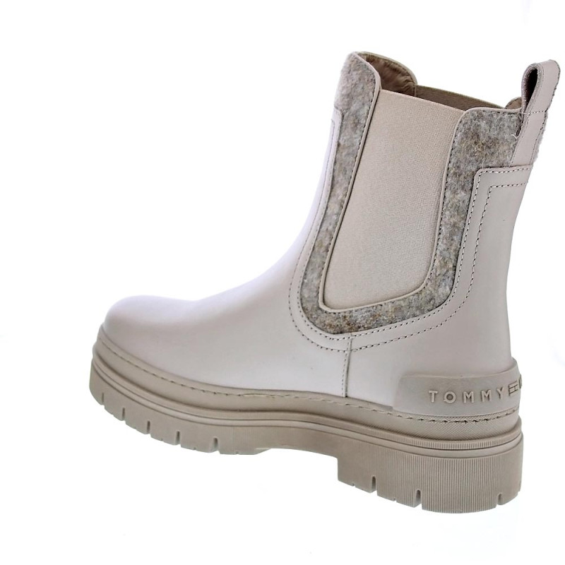 Botines Tommy Hilfiger zapatos Mujer modelo Chelsea Bootie Beige 