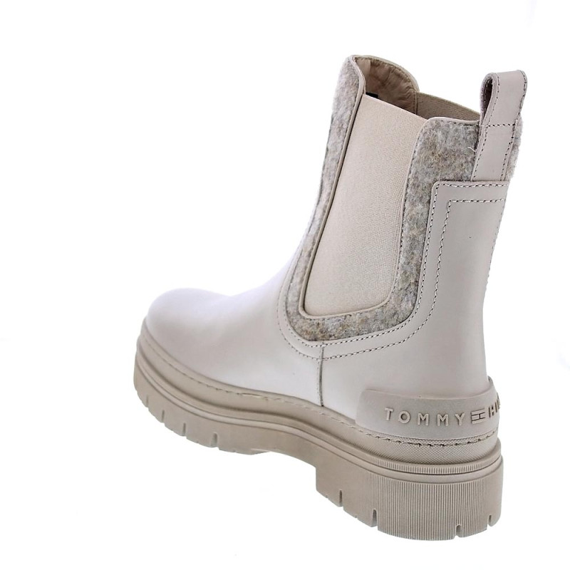 Botines Tommy Hilfiger zapatos Mujer modelo Chelsea Bootie Beige 