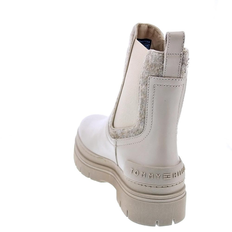 Botines Tommy Hilfiger zapatos Mujer modelo Chelsea Bootie Beige 