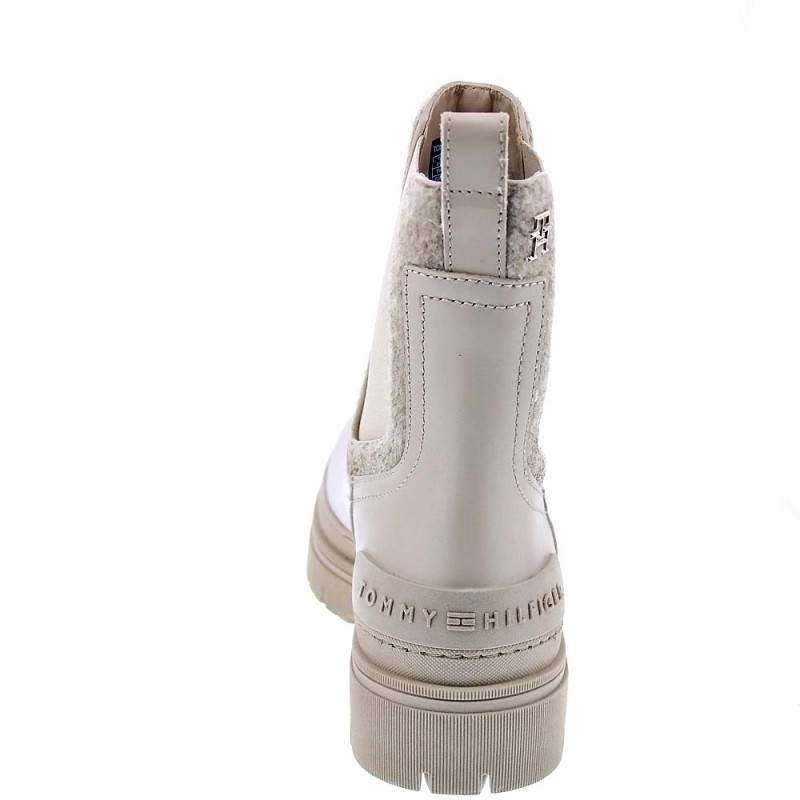 Botines Tommy Hilfiger zapatos Mujer modelo Chelsea Bootie Beige 