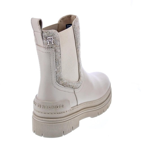 Botines Tommy Hilfiger zapatos Mujer modelo Chelsea Bootie Beige 