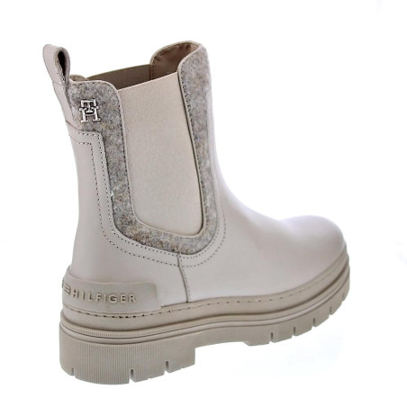 Botines Tommy Hilfiger zapatos Mujer modelo Chelsea Bootie Beige 