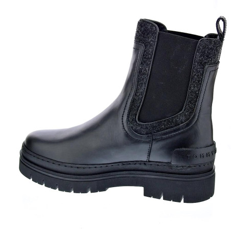Botines Tommy Hilfiger zapatos Mujer modelo Chelsea Bootie Negro 