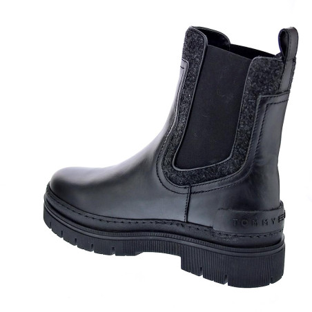 Botines Tommy Hilfiger zapatos Mujer modelo Chelsea Bootie Negro 