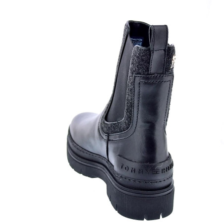 Botines Tommy Hilfiger zapatos Mujer modelo Chelsea Bootie Negro 