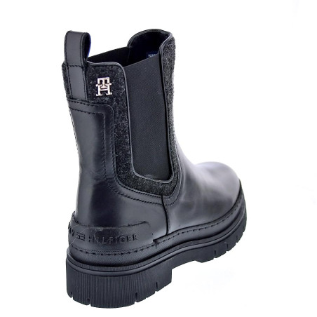 Botines Tommy Hilfiger zapatos Mujer modelo Chelsea Bootie Negro 