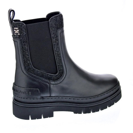 Botines Tommy Hilfiger zapatos Mujer modelo Chelsea Bootie Negro 