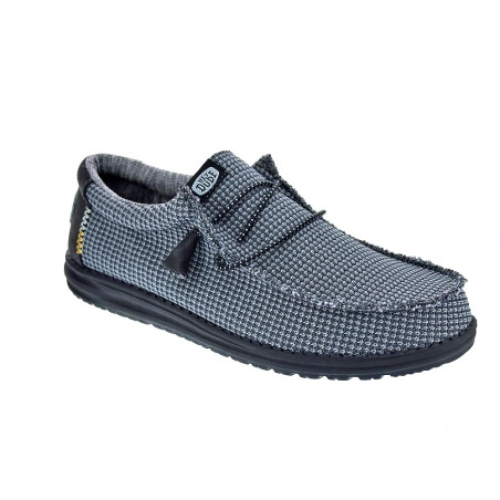 Mocasines Hey Dude zapatos Hombre modelo Wally Sport Negro 