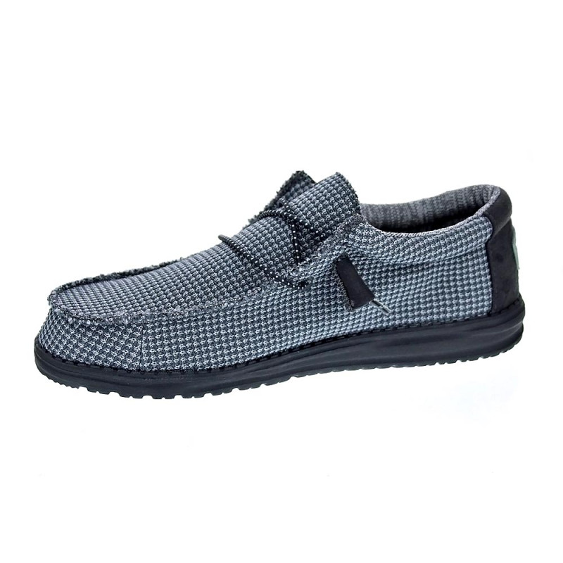 Mocasines Hey Dude zapatos Hombre modelo Wally Sport Negro 