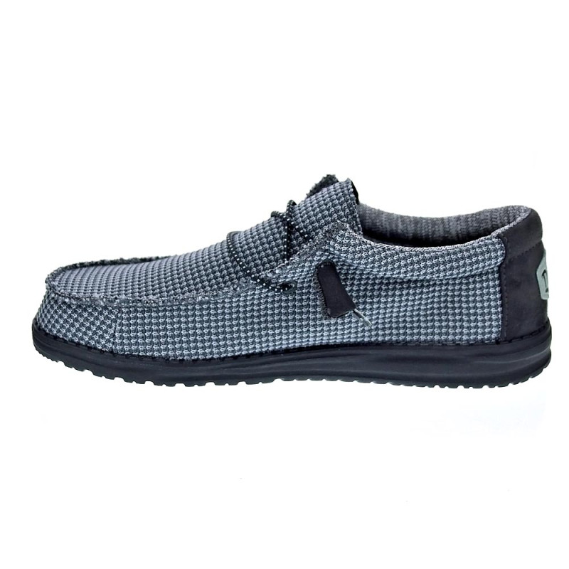 Mocasines Hey Dude zapatos Hombre modelo Wally Sport Negro 