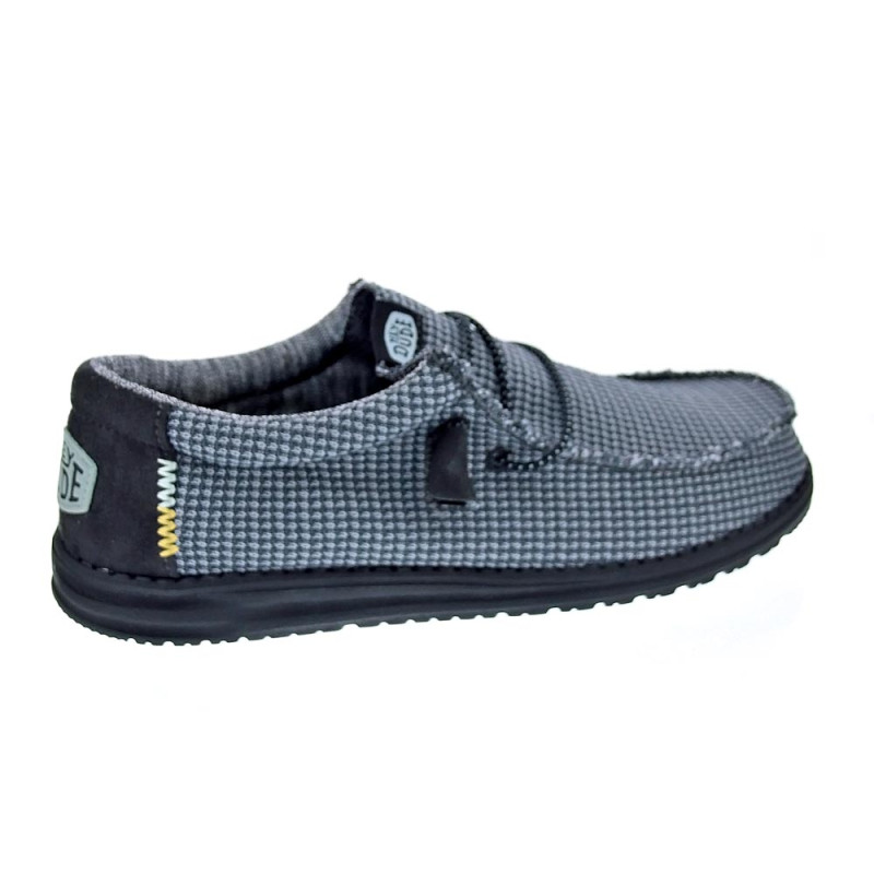 Mocasines Hey Dude zapatos Hombre modelo Wally Sport Negro 