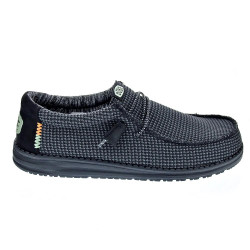 Mocasines Hey Dude zapatos Hombre modelo Wally Sport Negro 