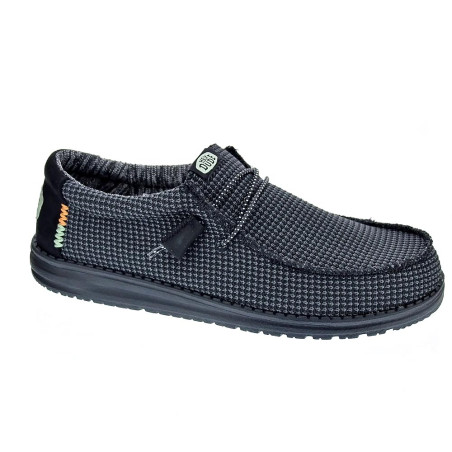 Mocasines Hey Dude zapatos Hombre modelo Wally Sport Negro 
