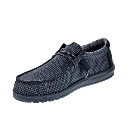 Mocasines Hey Dude zapatos Hombre modelo Wally Sport Negro 