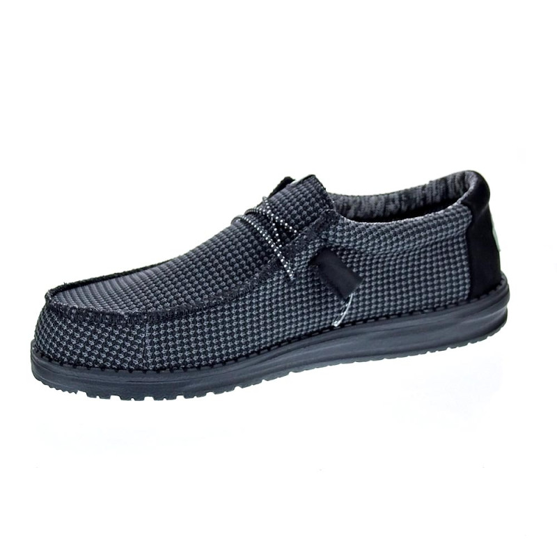 Mocasines Hey Dude zapatos Hombre modelo Wally Sport Negro 