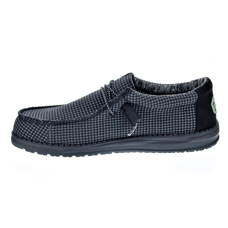 Mocasines Hey Dude zapatos Hombre modelo Wally Sport Negro 