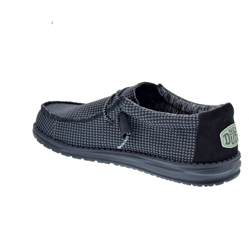 Mocasines Hey Dude zapatos Hombre modelo Wally Sport Negro 