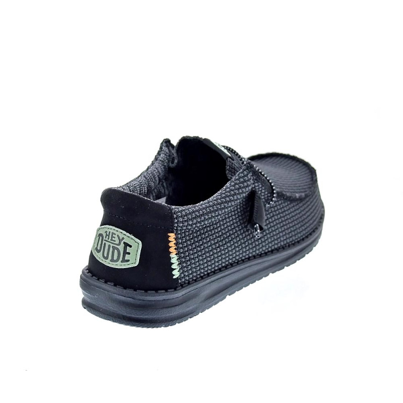 Mocasines Hey Dude zapatos Hombre modelo Wally Sport Negro 