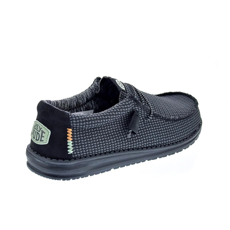 Mocasines Hey Dude zapatos Hombre modelo Wally Sport Negro 